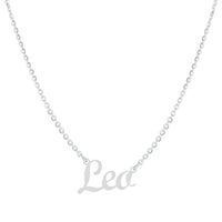 Silver name plate necklace -On The Spot Jewelers