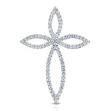 14 Karat Gold Diamond Cross Pendant - DAKO Jewelry Designs