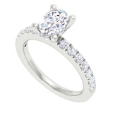 14 Karat Gold Diamond Bridal Engagement Ring - DAKO Jewelry Designs