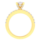 14 Karat Gold Diamond Bridal Engagement Ring - DAKO Jewelry Designs