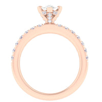 14 Karat Gold Diamond Bridal Engagement Ring - DAKO Jewelry Designs