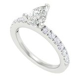 14 Karat Gold Diamond Bridal Engagement Ring - DAKO Jewelry Designs