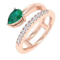 14 Karat Gold Diamond and Gemstone Ring - DAKO Jewelry Designs