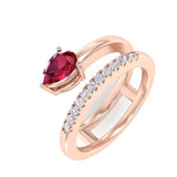 14 Karat Gold Diamond and Gemstone Ring - DAKO Jewelry Designs