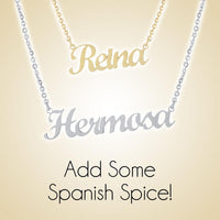 Silver name plate necklace - On The Spot Jewelers