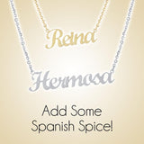 Silver name plate necklace - On The Spot Jewelers