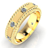 Lasso of Truth Men's Wedding Ring V1 - DAKO Jewelry Designs