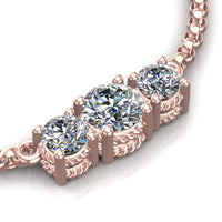 Roped three-stone pendant - On The Spot Jewelers