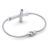 Curved Cross Bracelet - DAKO Jewelry Designs