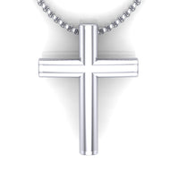 Curved  Gold Cross Necklace - DAKO Jewelry Designs