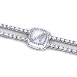 Diamond  Initial Bracelet - DAKO Jewelry Designs