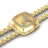 Diamond  Initial Bracelet - DAKO Jewelry Designs