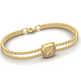 Diamond  Initial Bracelet - DAKO Jewelry Designs