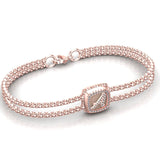 Diamond  Initial Bracelet - DAKO Jewelry Designs