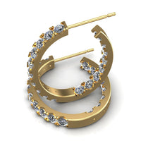 Eternity Hoop Earrings - DAKO Jewelry Designs