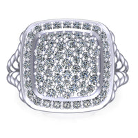 Split Rope Shank Diamond Ring -On The Spot Jewelers