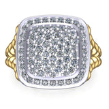 Split Rope Shank Diamond Ring - On The Spot Jewelers