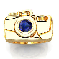 Camera Gold Ring - DAKO Jewelry Designs