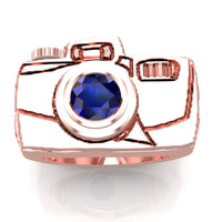 Camera Gold Ring - DAKO Jewelry Designs