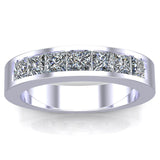 Lucky seven Princess Cut Diamond Band - DAKO Jewelry Designs