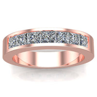 Lucky seven Princess Cut Diamond Band - DAKO Jewelry Designs