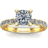 Cushion Engagement ring - DAKO Jewelry Designs