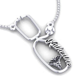 Stethoscope Personalized Necklace - On The Spot Jewelers